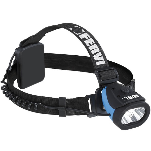 Đèn pin đội đầu FERVI 0493/1, độ sáng 80 LM, ø 50x42x58mm