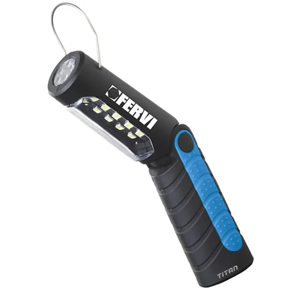 Đèn pin sạc FERVI 0597, gồm 8 SMD+5 LED, 3.7 V 1800mAh