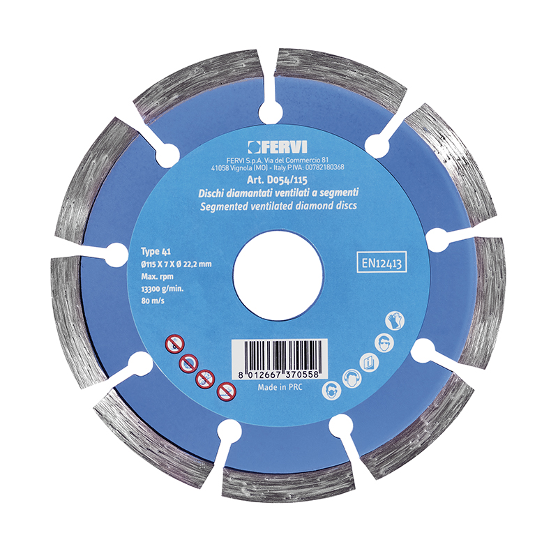 SEGMENTED VENTILATED DIAMOND DISCS