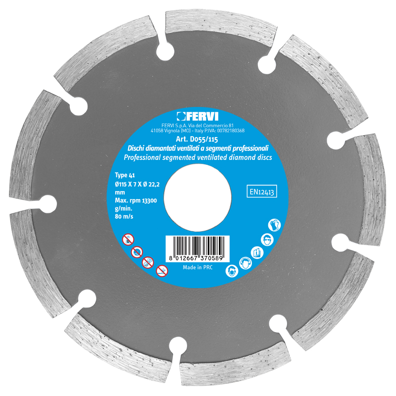 PROFESSIONAL SEGMENTED VENTILATED DIAMOND DISCS