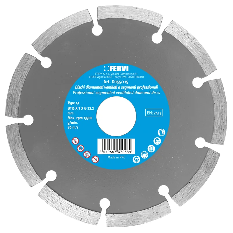 PROFESSIONAL SEGMENTED VENTILATED DIAMOND DISCS