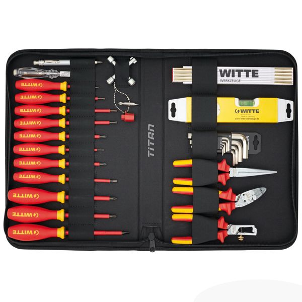 Bộ đồ nghề cách điện VDE 1000V WITTE 301262, gồm 20 chi tiết