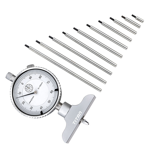 Đồng hồ cơ đo sâu FERVI C016, thang đo 110mm, giá trị đọc 0.01mm