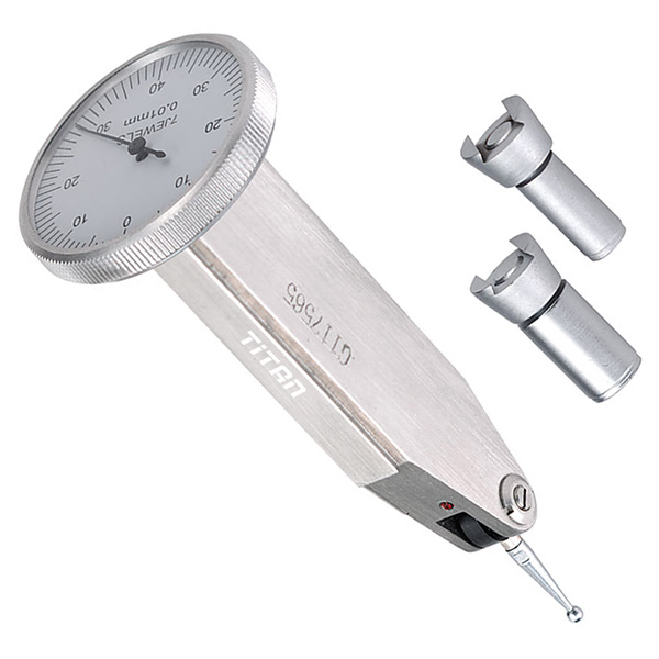 Đồng hồ so chân què FERVI T011, 0,8 mm, chân đo ở giữa mặt lưng