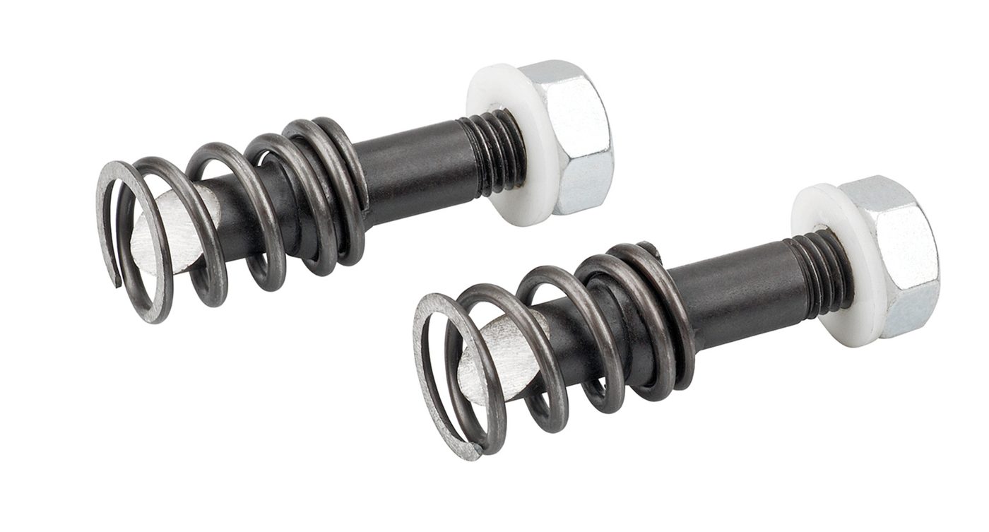 Đục với lò xo đẩy cho kìm đục tấm kim loại hình thang