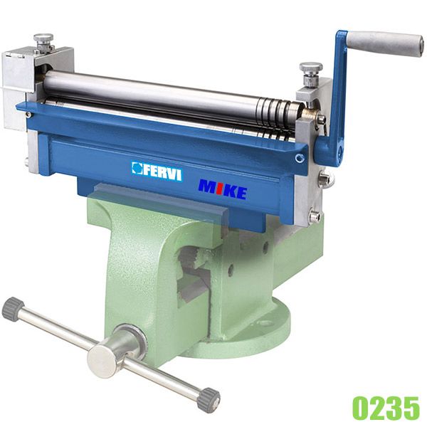 Dụng cụ lốc tôn mini FERVI 0235, bằng tay 3 trục, dày max 2.5mm