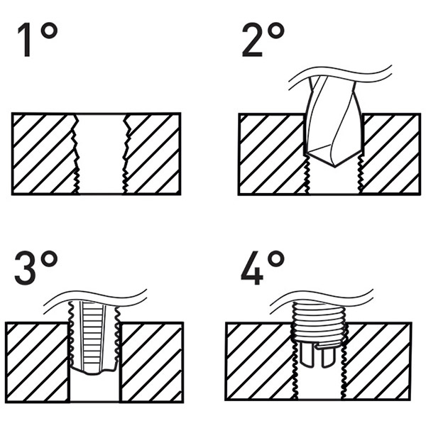 Bộ sửa ren FERVI E010E gồm 130 chi tiết từ M5-M12 trong vali thumbnail 2