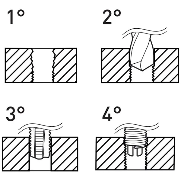 Bộ sửa ren FERVI E010E gồm 130 chi tiết từ M5-M12 trong vali thumbnail 2