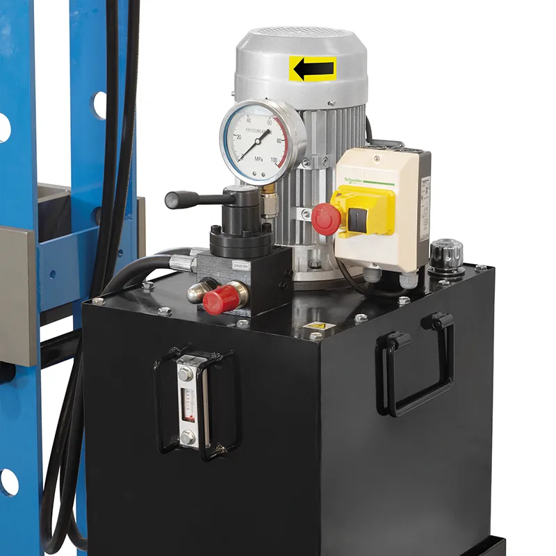 Electro-hydraulic press 100 ton FERVI P001-100EP230V, 230 V motor, chain-lift table thumbnail 2
