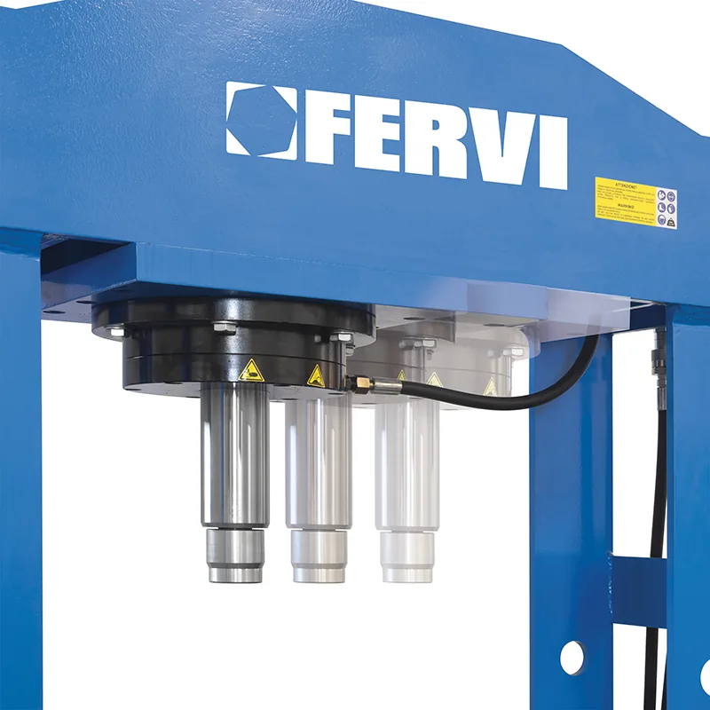 Electro-hydraulic press 100 ton FERVI P001-100EP230V, 230 V motor, chain-lift table thumbnail 4