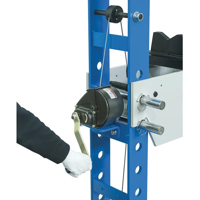 Pneumatic hydraulic shop press 75 ton FERVI P001-75, foot control, two-speed lever thumbnail 3