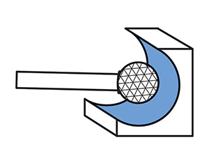 Bộ mũi mài tháp bằng hợp kim chuyên dùng cho cắt rãnh, phay ngang - FERVI F008/6