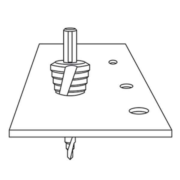 Bộ mũi khoan tháp FERVI F430 gồm 3 chi tiết, Ø4-30mm, chuôi trụ thumbnail 3