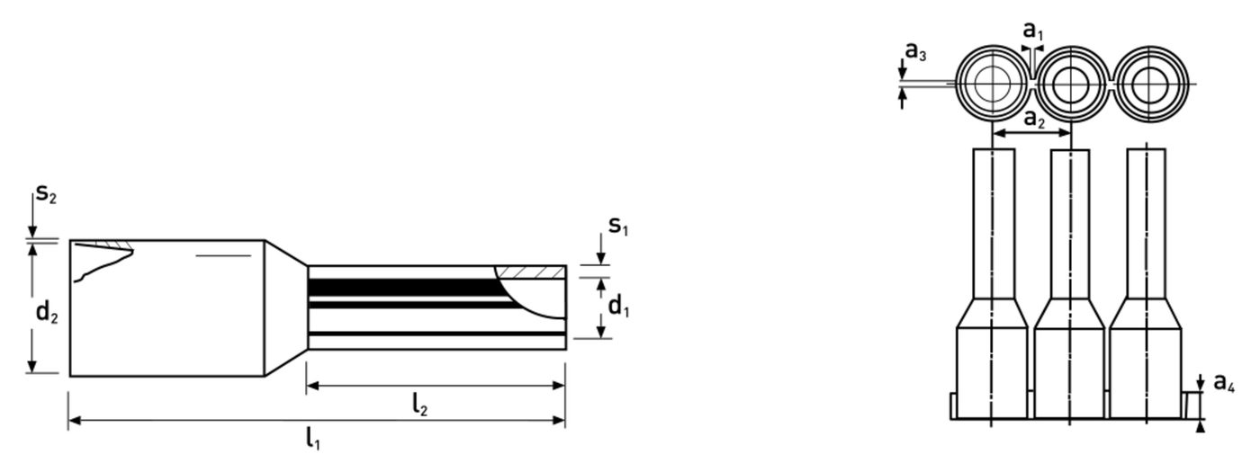 Ferrule băng 1 mm²/8 mm, FR 1, đỏ thumbnail 2