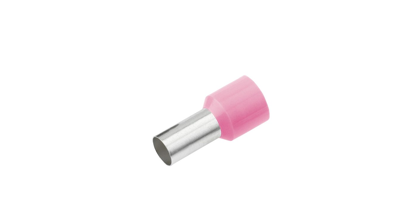 Ferrule cách điện 0.34 mm²/8 mm, FR 1, hồng