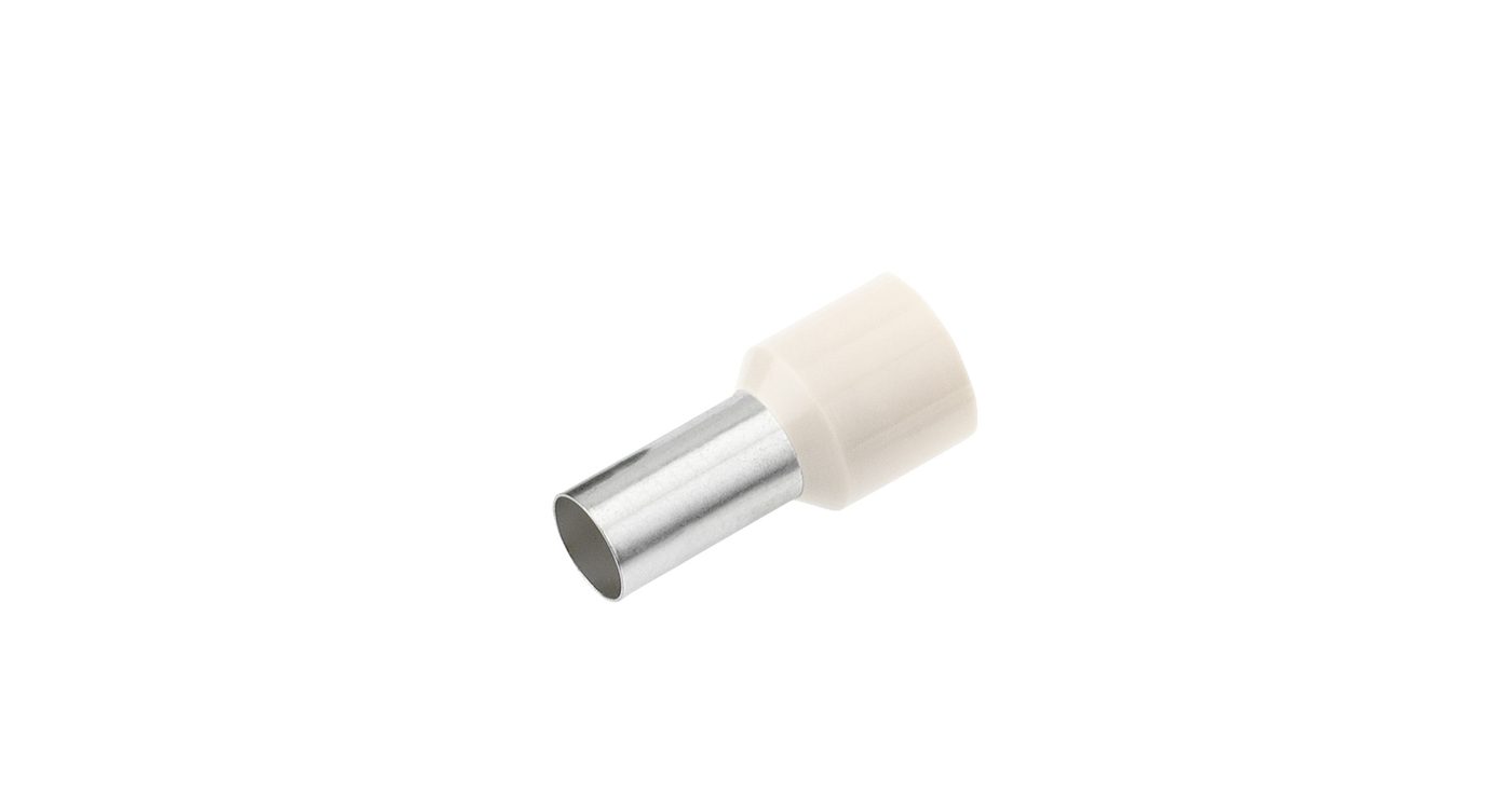 Ferrule cách điện 0.5 mm²/10 mm, FR 1, trắng
