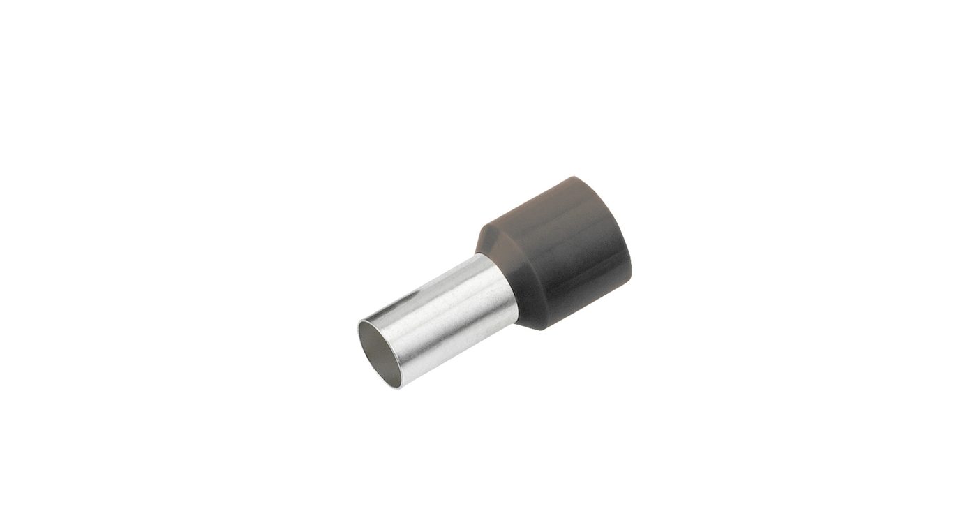 Ferrule dây cách điện 1.5 mm²/18 mm, đen, 500 cái