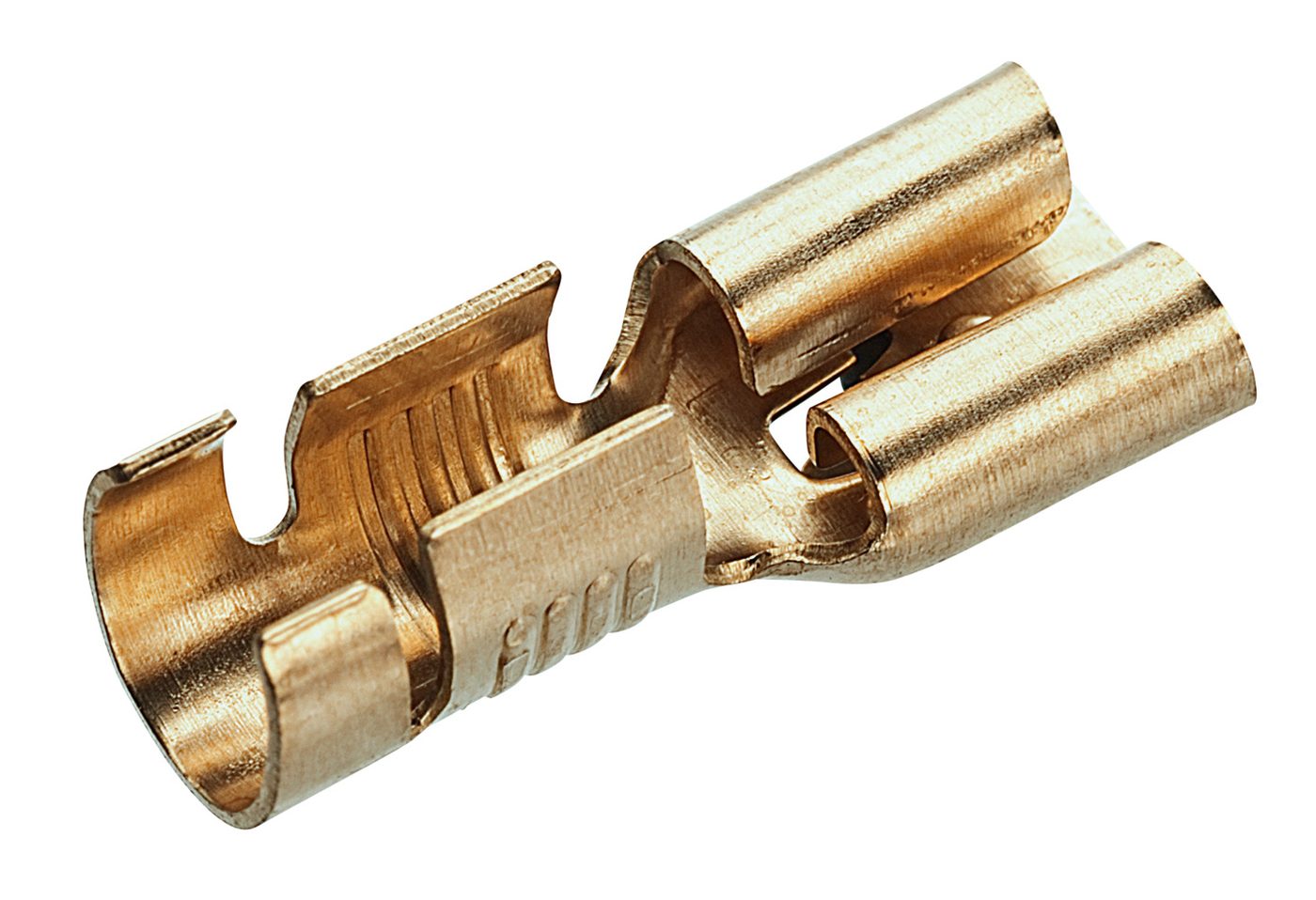 Flat receptacle, non-insulated, cross-section 4 - 6 mm², plug dimension 6.3 x 0.8 mm