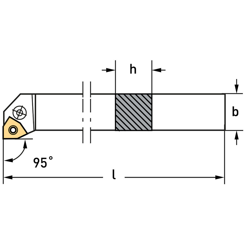 EXTERNAL TOOL HOLDER WITH INSERTS thumbnail 2