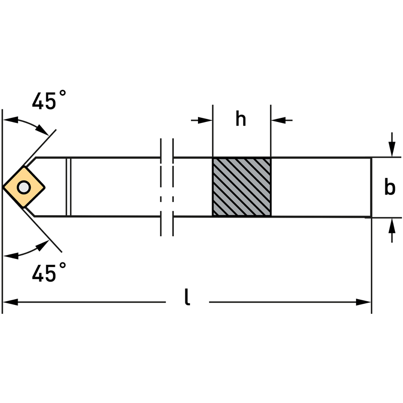 45° EXTERNAL TOOL HOLDER thumbnail 2