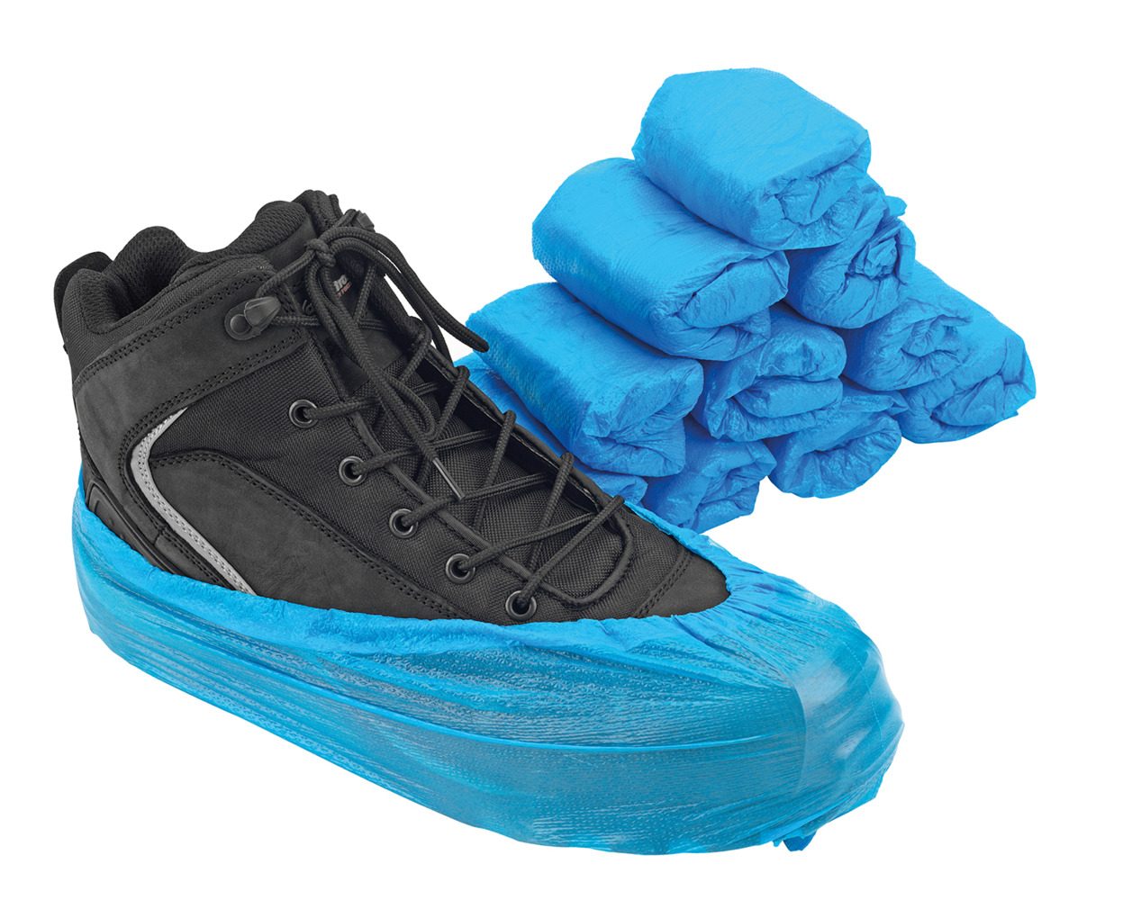 Giày bảo hộ phẳng, màu xanh