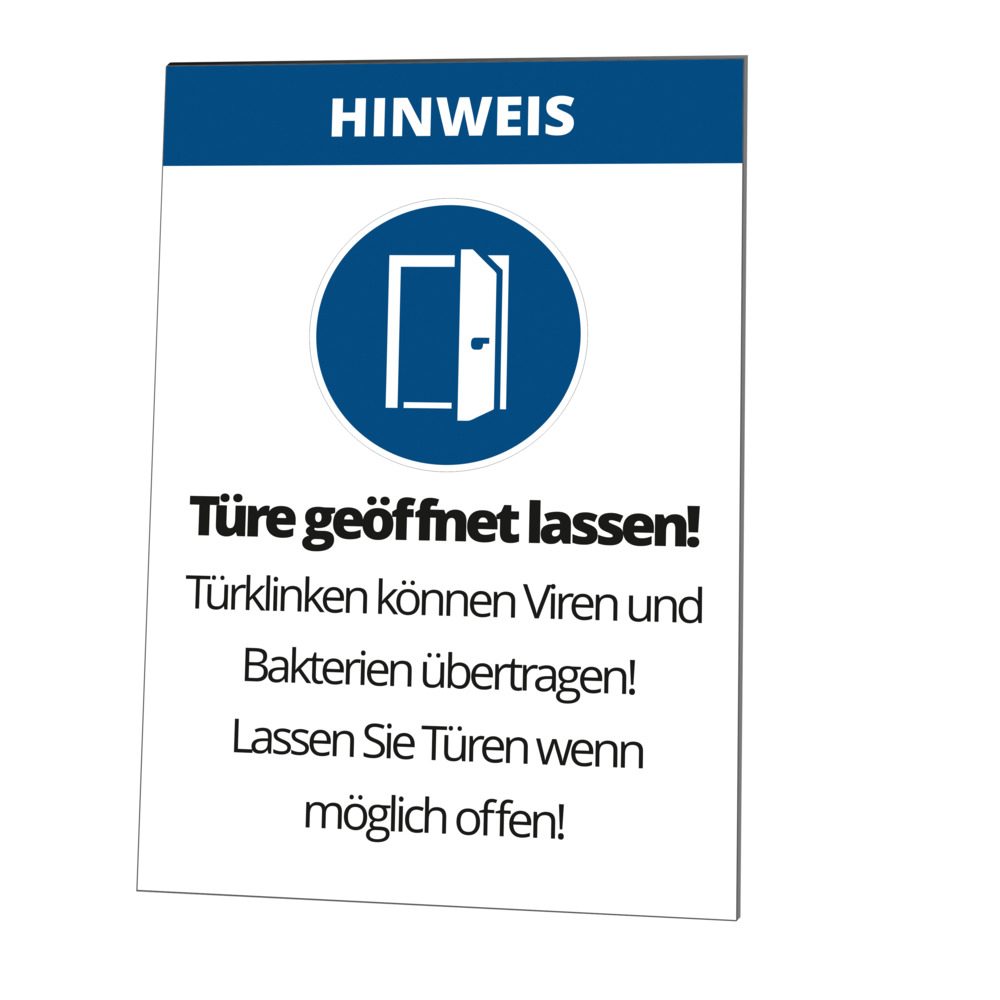 "Leave the door open!" blackboard