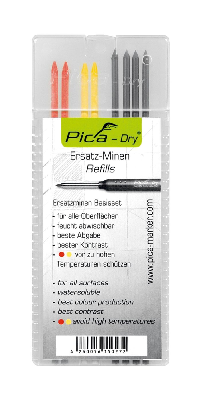 Gói 8 ngòi thay thế cho 212151, đỏ/vàng/graphite