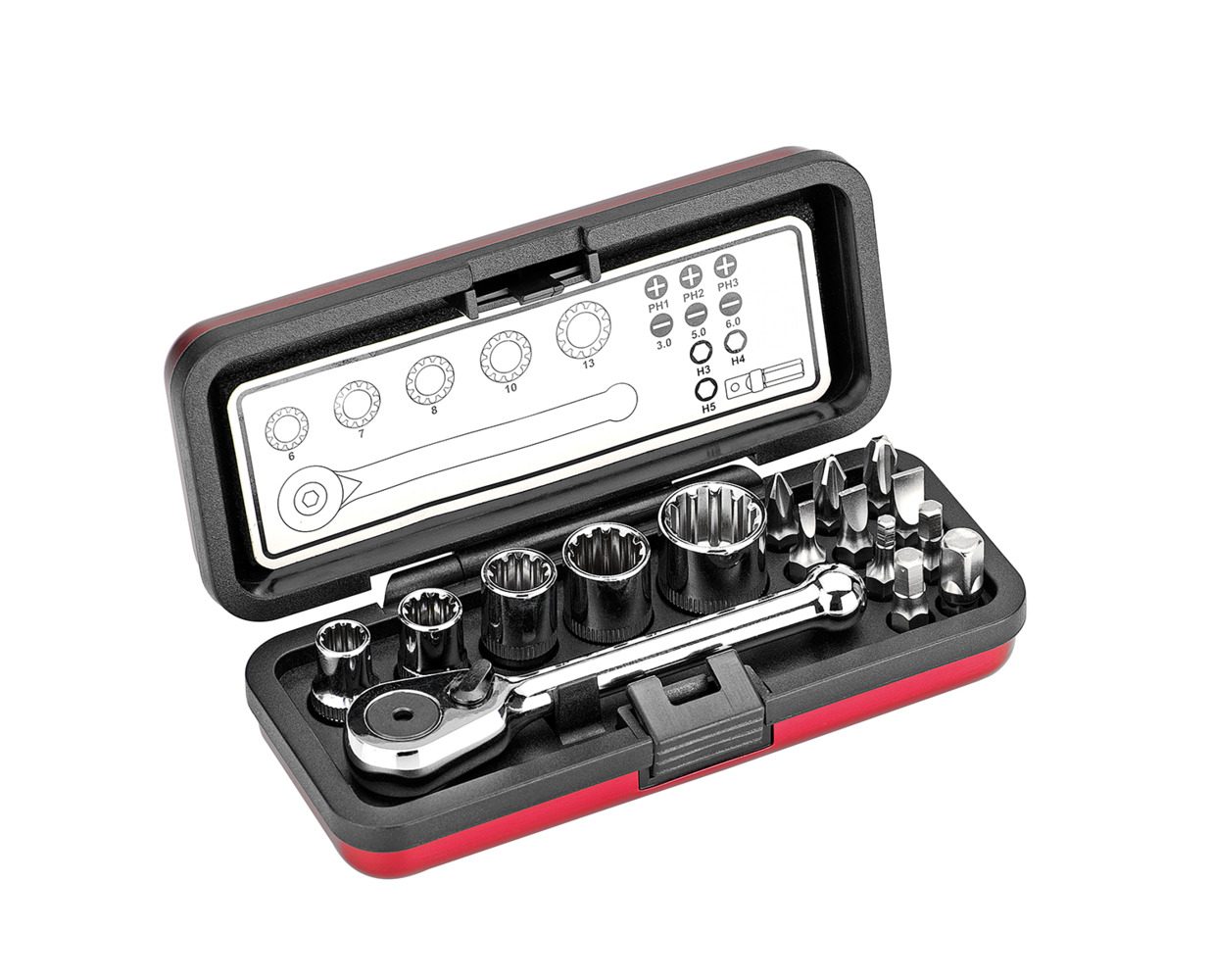 Hộp bit cờ lê 16 món