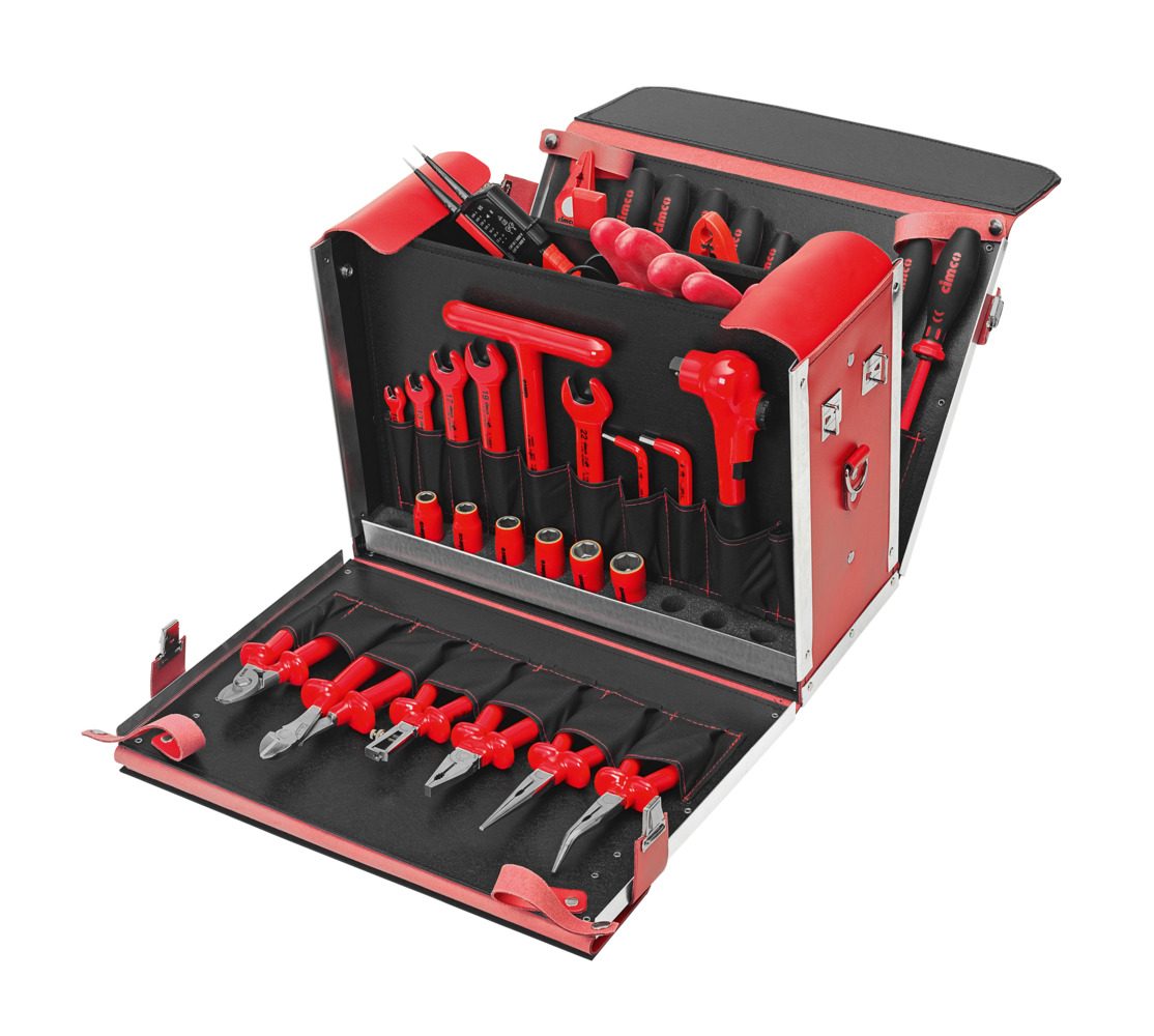 Vali dụng cụ da 1.000 V an toàn điện