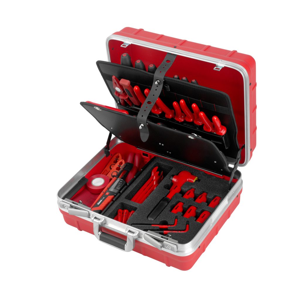 Electric tool case 1,000 V, Champion, red