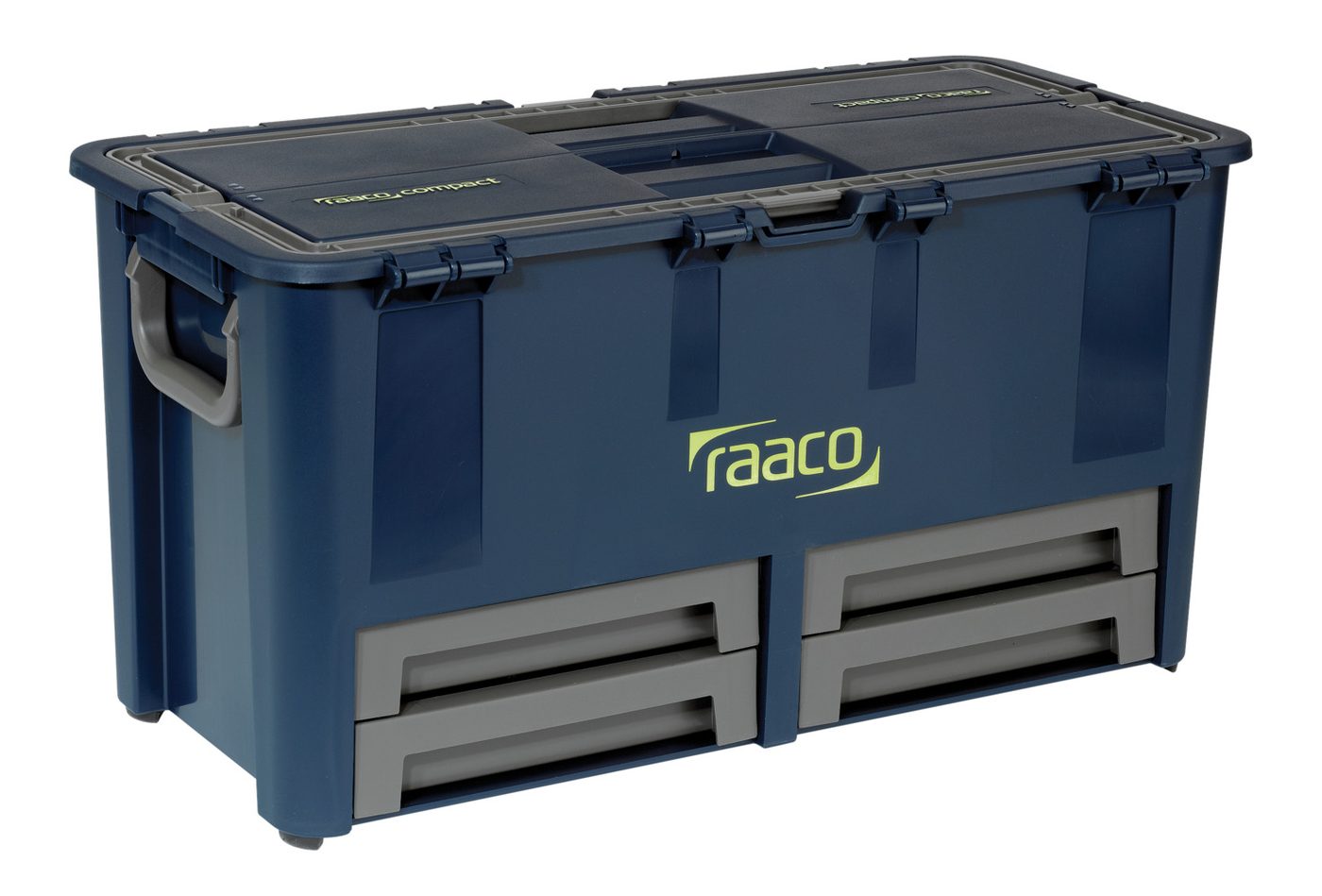 Hộp dụng cụ raaco Compact 62, bao gồm 10 ngăn chèn