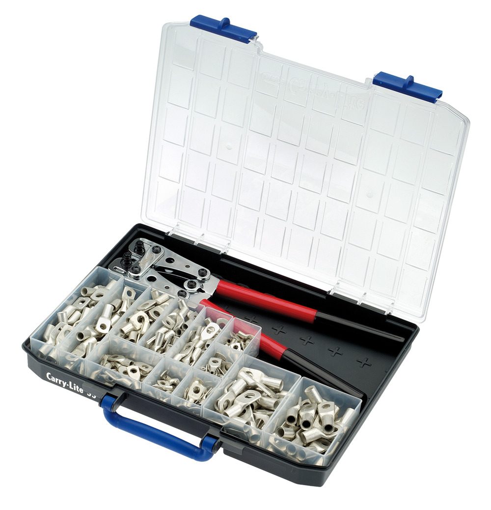 Hộp bộ đầu nối dây nén DIN, 370 cái