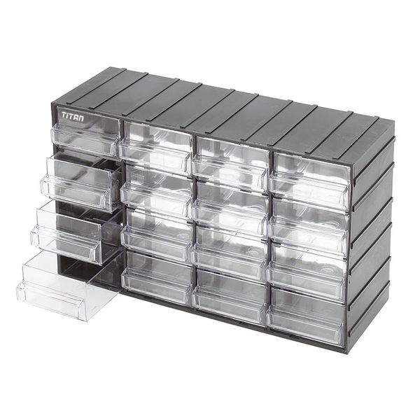 Hộp đồ nghề nhiều ngăn FERVI C085, kích thước 12, 16, 24 hộc