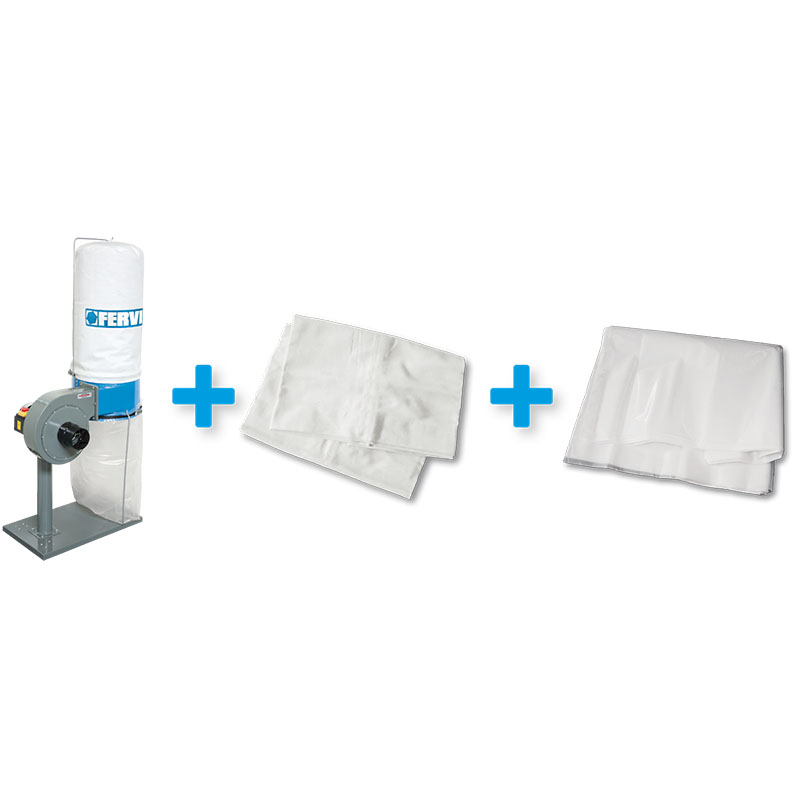 DUST COLLECTOR + FILTER BAG + 10 PC PLASTIC BAG SET