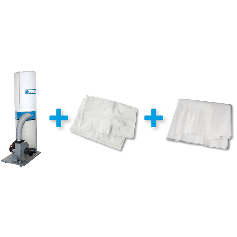 DUST COLLECTOR + FILTER BAG + 10 PC PLASTIC BAG SET