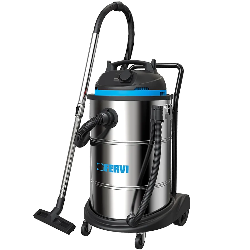 Máy hút bụi khô và ướt FERVI A040-601P, bình 60 L, có ổ cắm