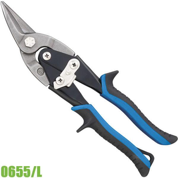 Kéo cắt tôn 245mm 0655/L, hướng bo trái FERVI Italia