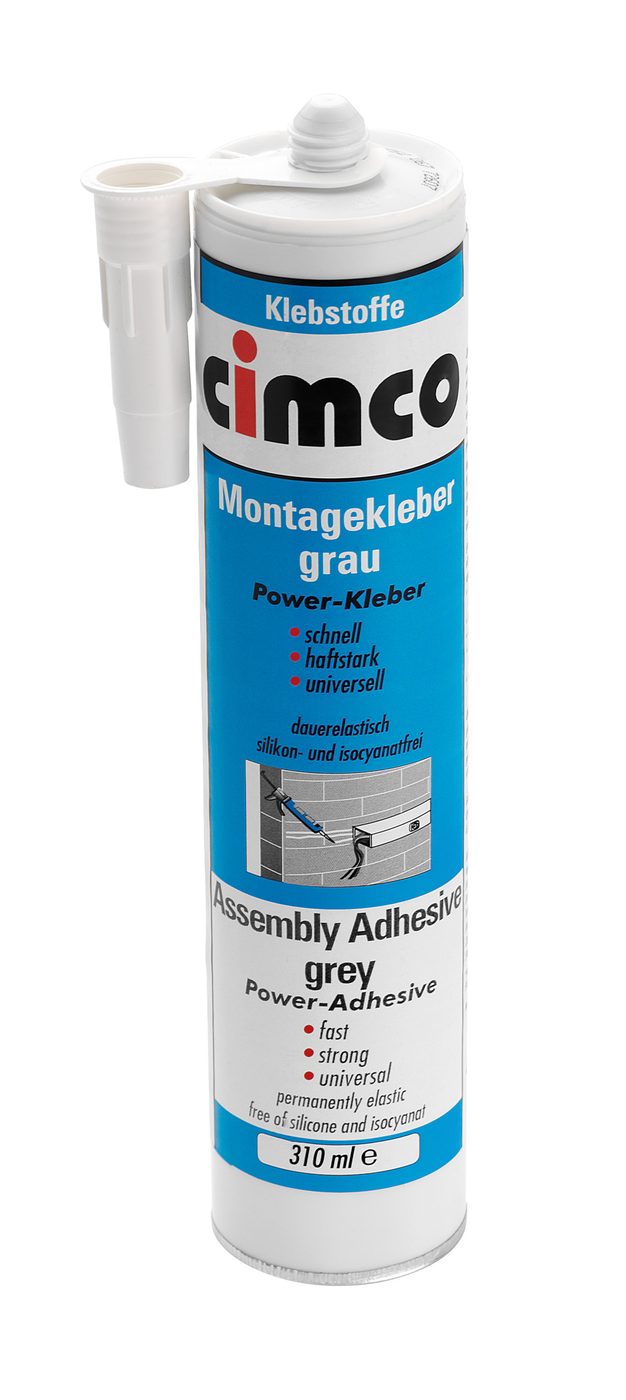 Keo lắp đặt, xám, 310 ml