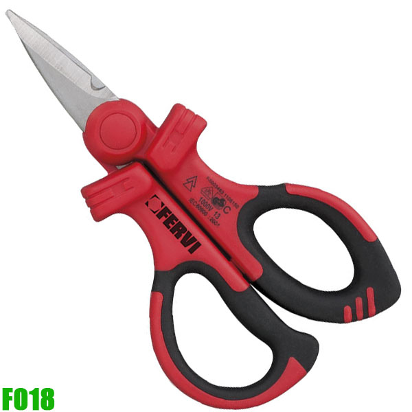 Kéo thợ điện FERVI F018, cán cách điện 1000V, dài 160mm