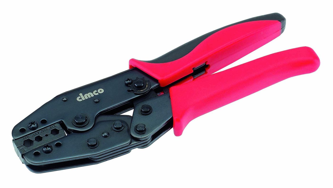 Crimping pliers for BNC/TNC coaxial connectors