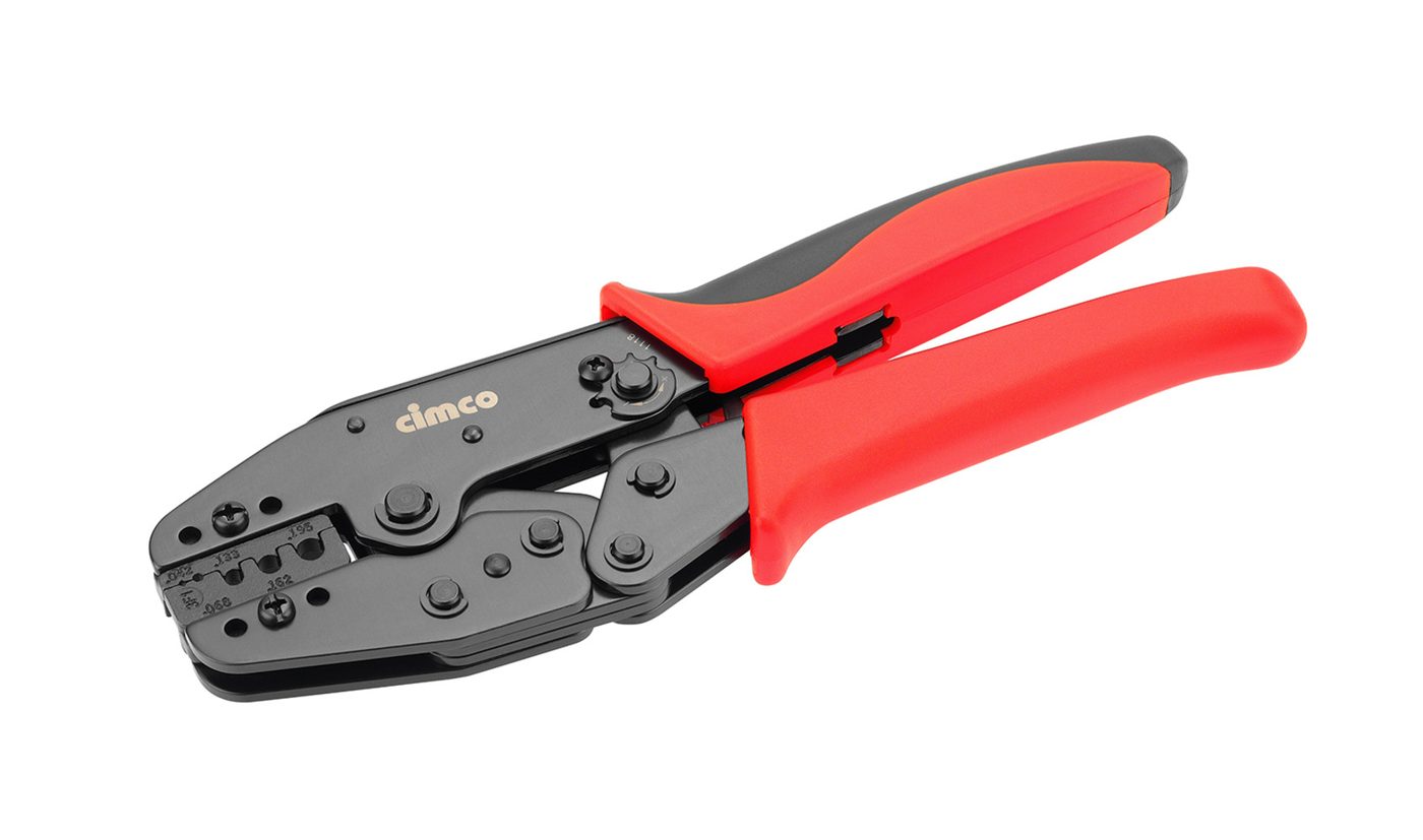 Crimping pliers for fiber optic connectors