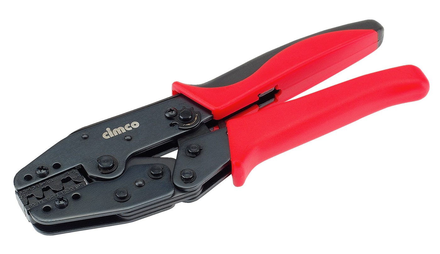 Crimping pliers complete with insert, for non-insulated connectors, length 230 mm