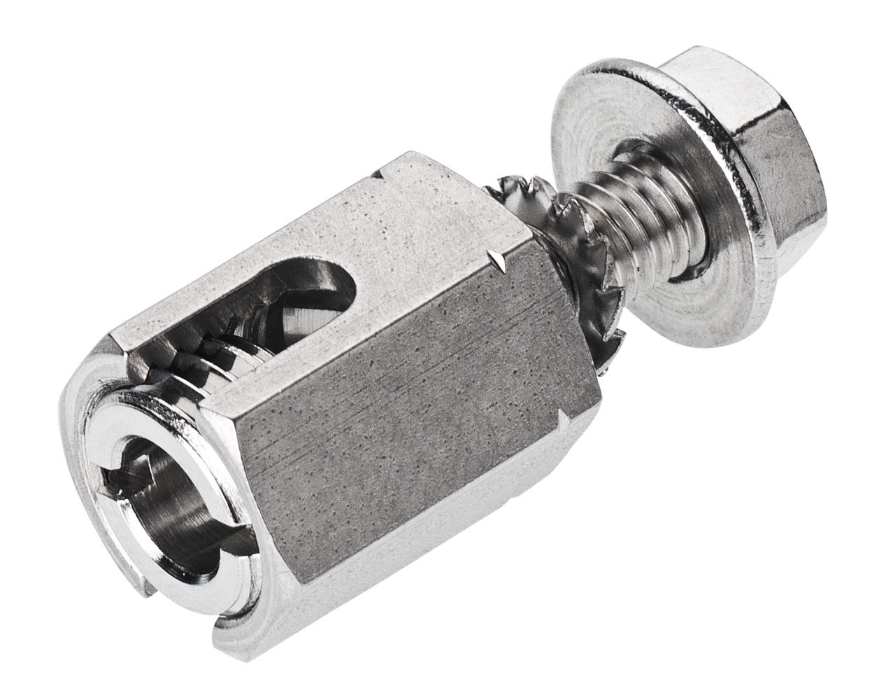 Kẹp tiếp đất SOLFIL, gắn vào lỗ có sẵn, với bu lông mỗi lỗ Ø 6 mm