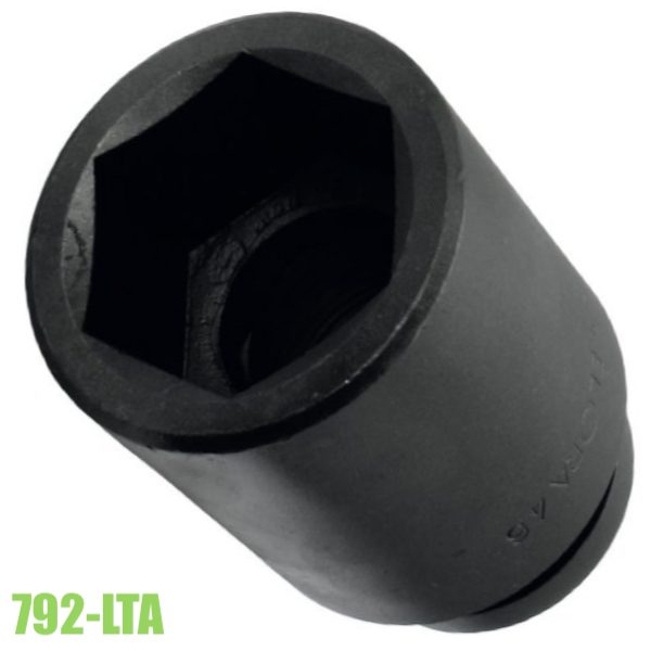 Đầu tuýp đen 1.1/2 inch, 6 cạnh loại dài, đầu vuông 1"