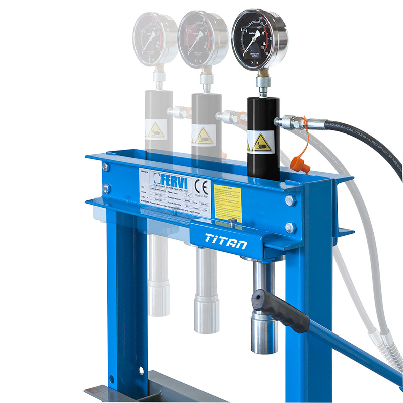 Khung ép thủy lực FERVI P001/12, tải trọng 12 tấn, cao 1600mm thumbnail 2