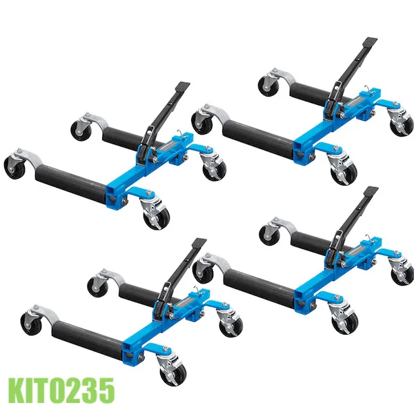 Kích kẹp nâng dịch chuyển và định vị xe hơi 0217, gắp từng bánh xe. thumbnail 2