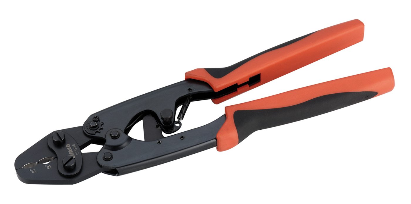 Kìm bấm cho đầu cáp cách điện, bấm hình oval 10.0 - 16 mm², dài 215 mm