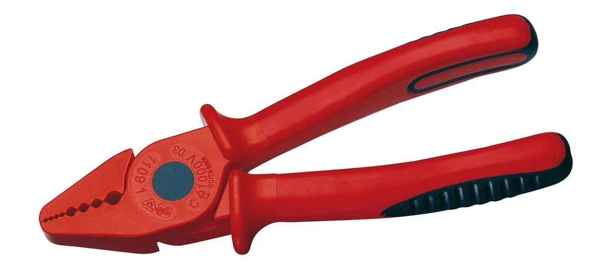 Kìm tuốt dây Cimco 100792 tay cầm cách điện 1,000 V, chiều dài 180 mm, cán sợi thủy tinh thumbnail 2