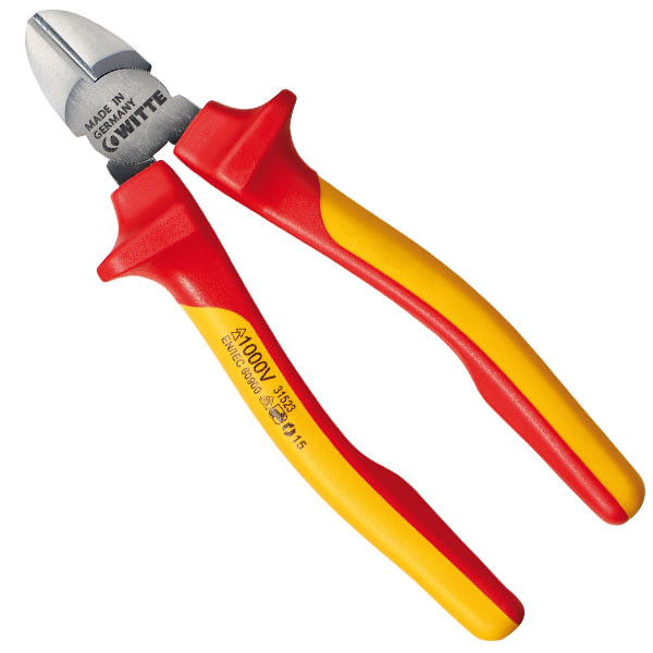 Kìm cắt cạnh 160mm PRO WITTE 31523, cách điện VDE 1000V thumbnail 2