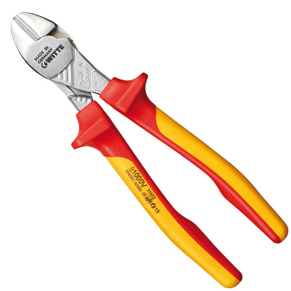 Kìm cắt cạnh 31502, dài 180mm cách điện 1000V heavy duty WITTE thumbnail 2